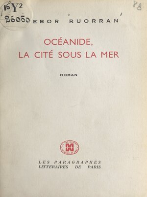 cover image of Océanide, la cité sous la mer